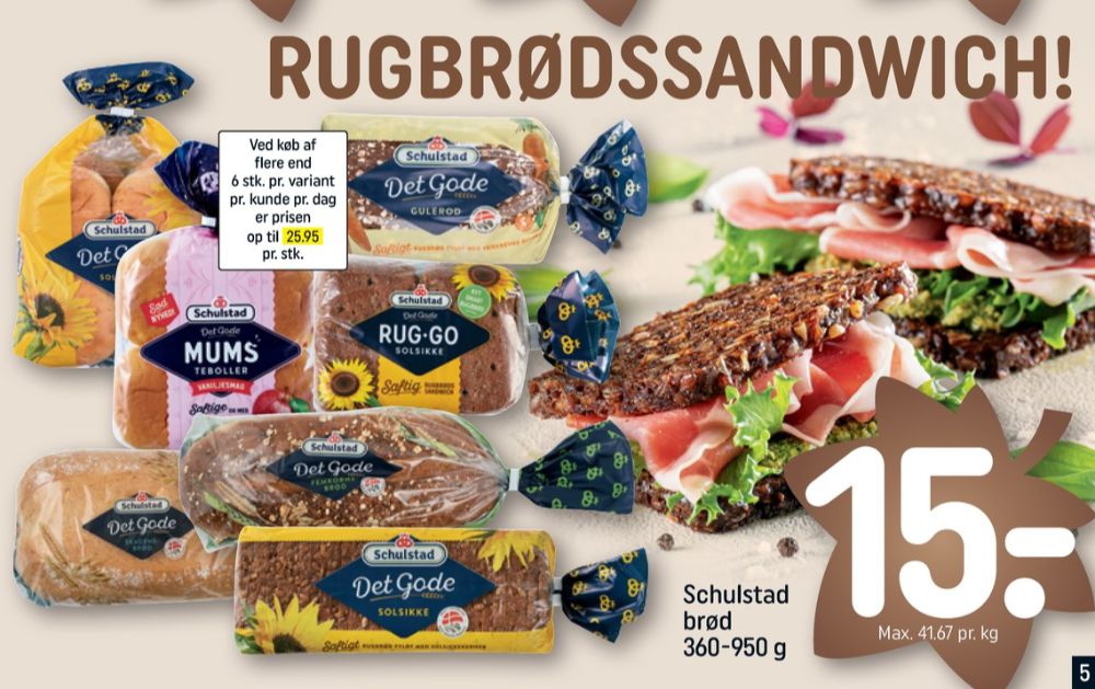 Schulstad Det Gode, Solsikkerugbrød