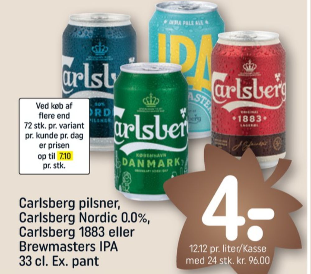 Carlsberg 1883, Øl