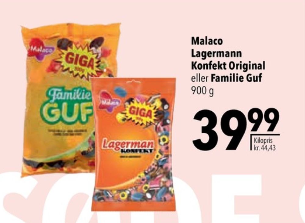 Malaco Lagerman Konfekt, Lakridskonfekt