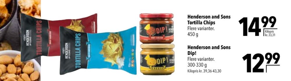 Henderson and Sons, Dip Cheese