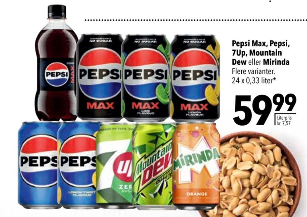 Pepsi Max, Cola 24 pk.