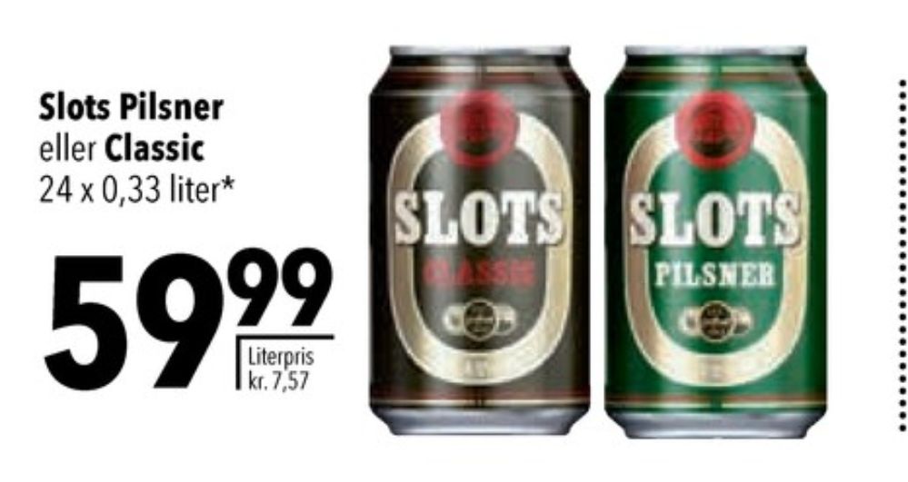 Slots Classic, Øl 24 pk.