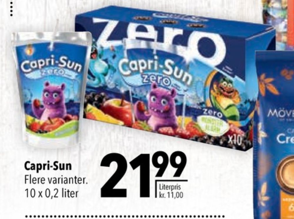Capri-Sun, Frugtdrik Monster Alarm Zero