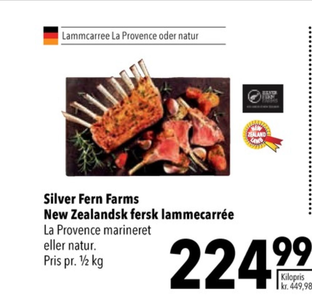 Silver Fern Farms, Lammecarrée