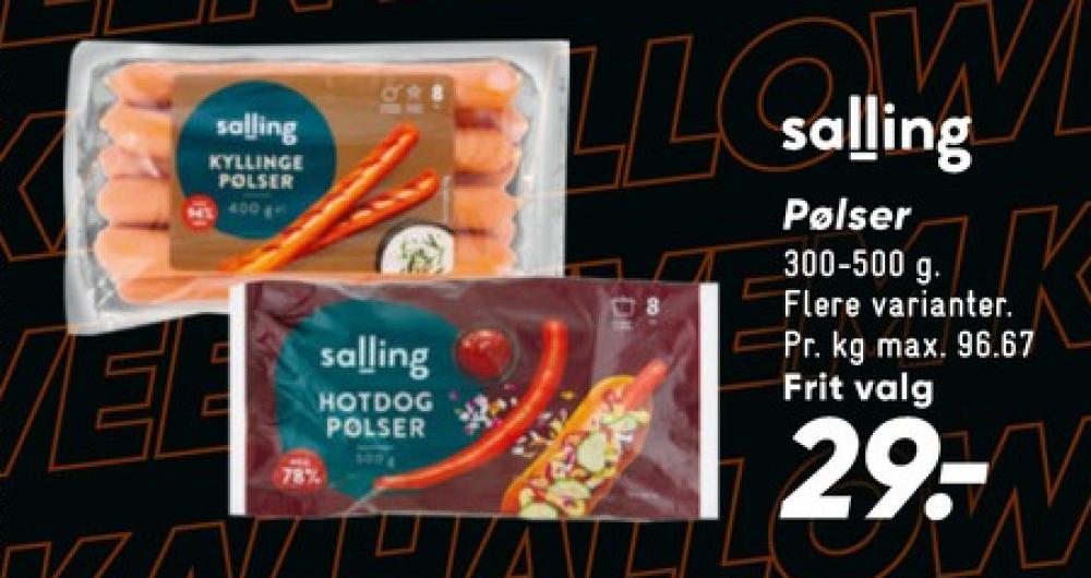 Salling, Hotdogpølser