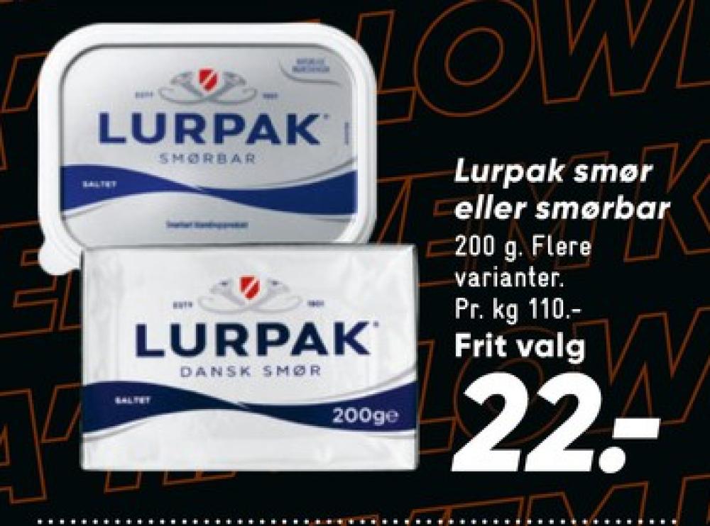 Lurpak, Smørbar