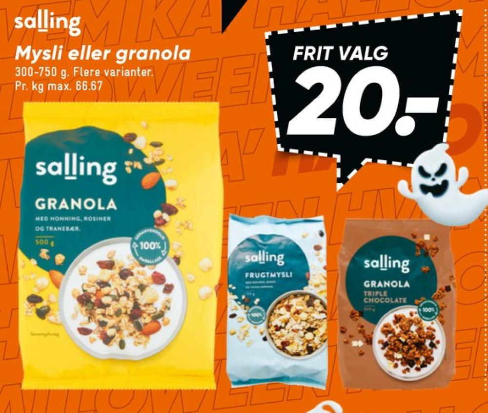 Salling, Frugtmüsli
