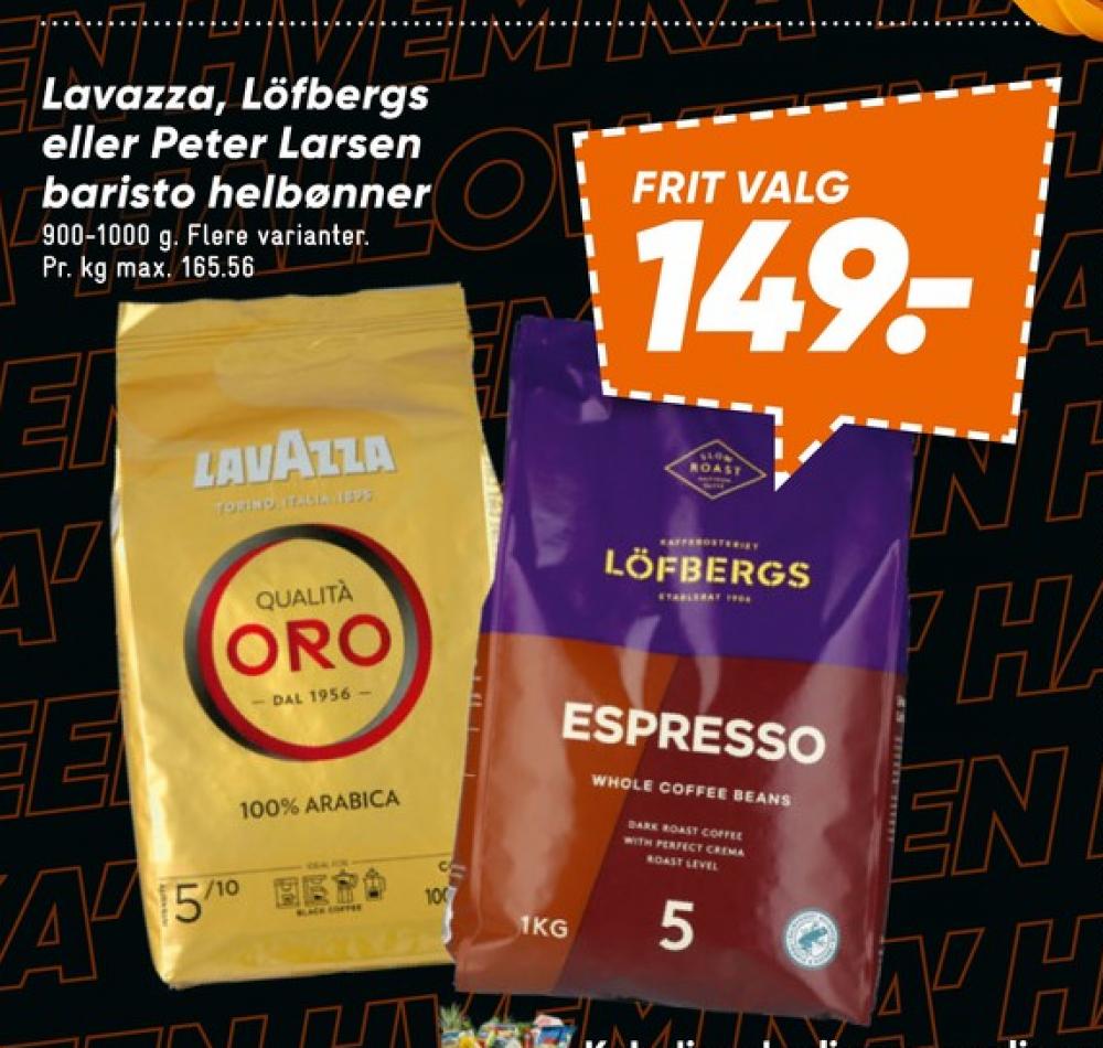 Peter Larsen Baristo Edition, Kaffebønner