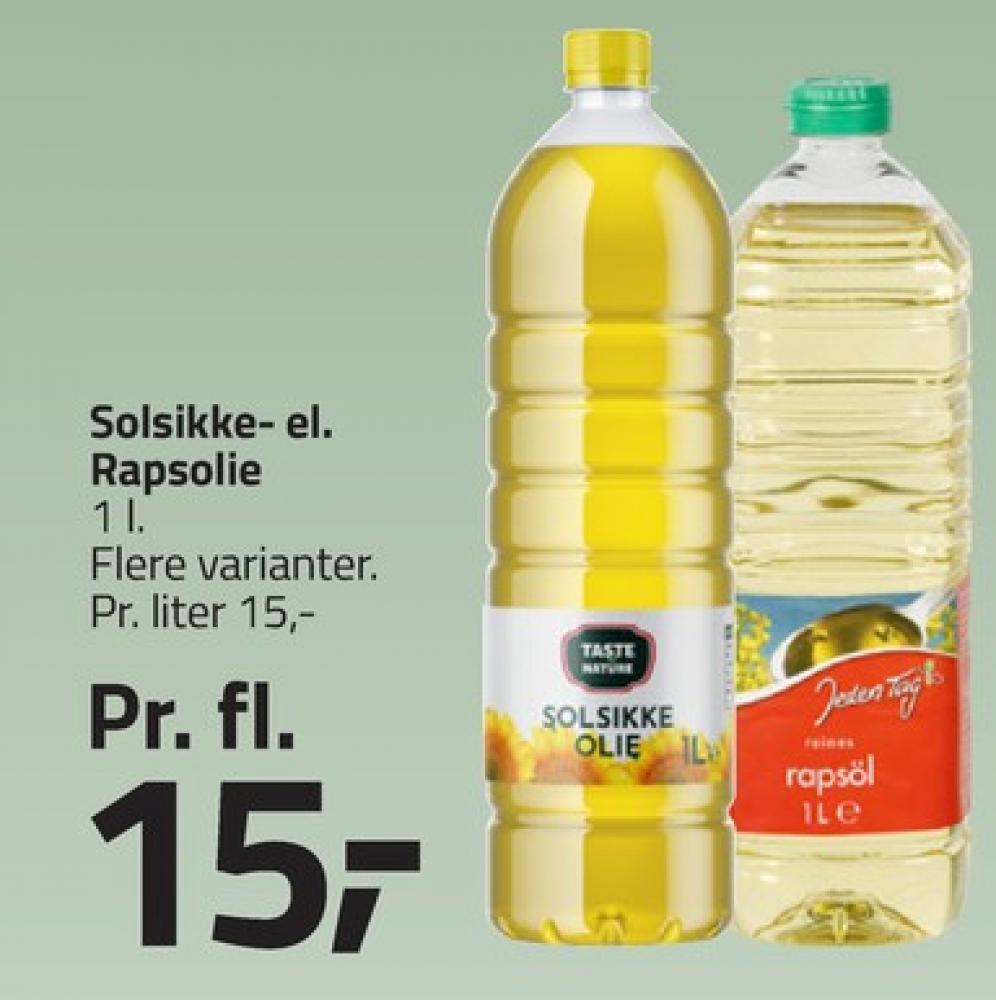 Jeden Tag, Rapsolie
