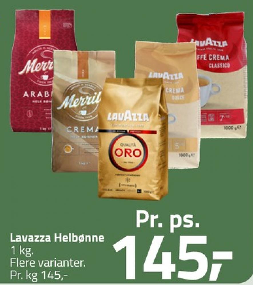 Merrild Crema, Kaffebønner