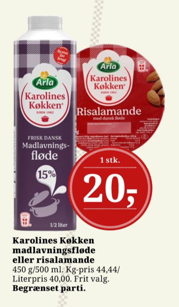 Karolines, Risalamande
