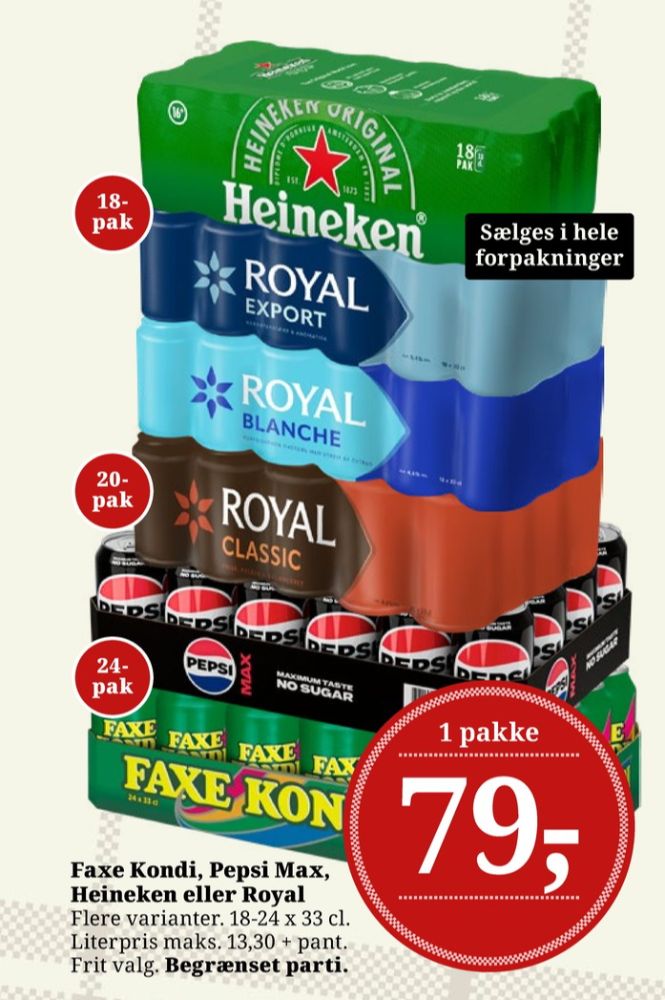 Royal Blanche, Øl 18 pk.