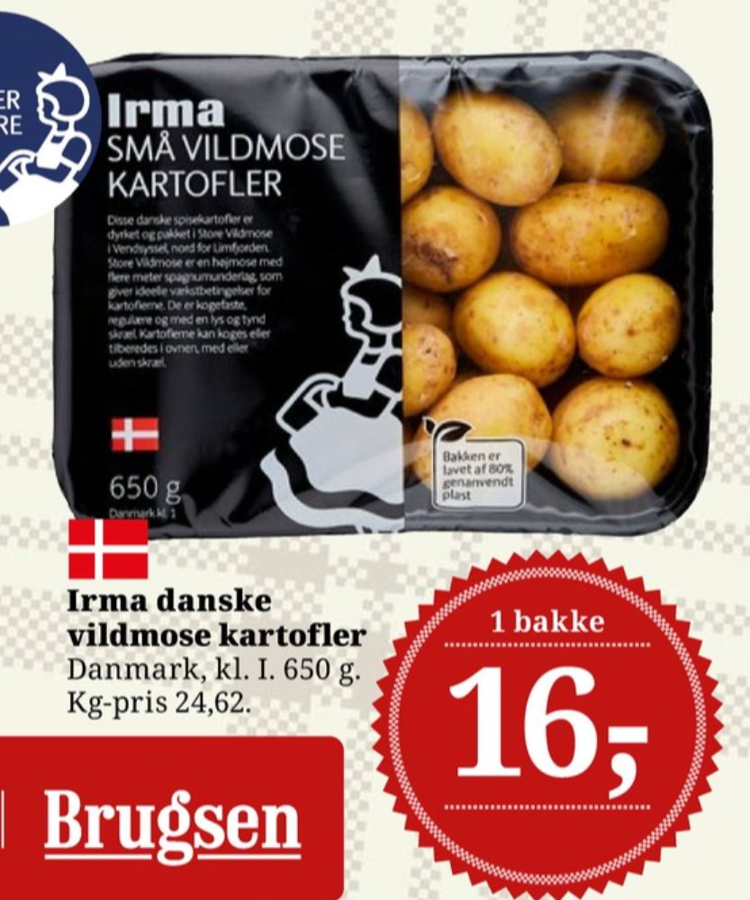 Irmas, Kartofler
