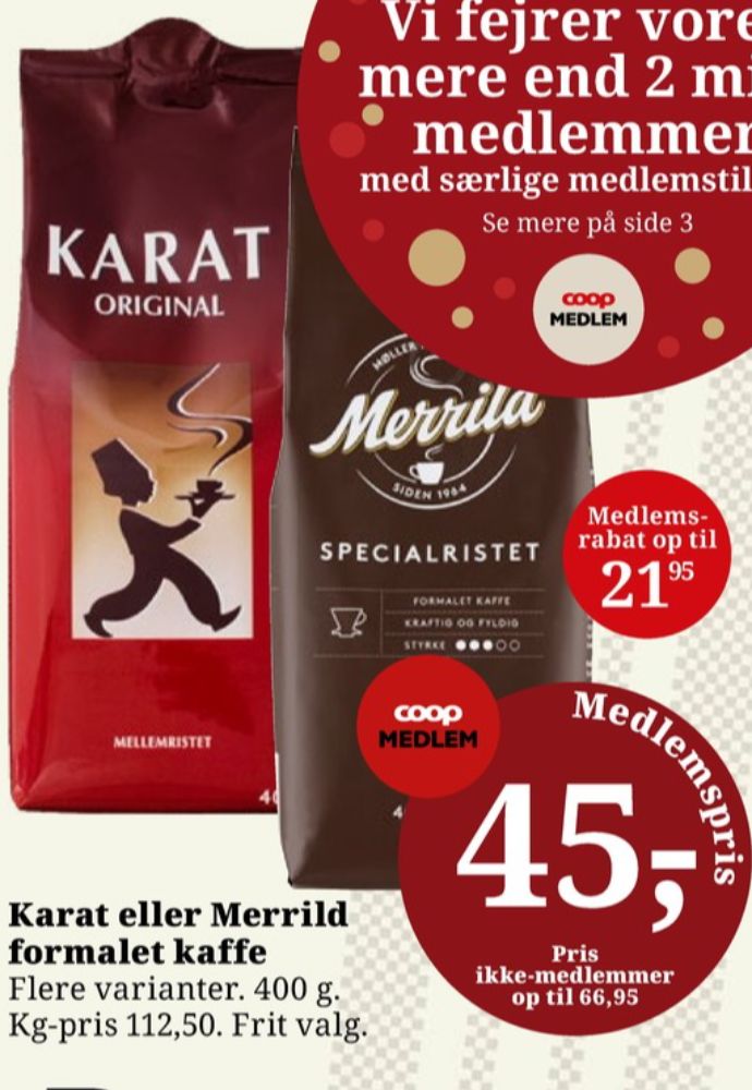 Karat Original, Kaffe Formalet