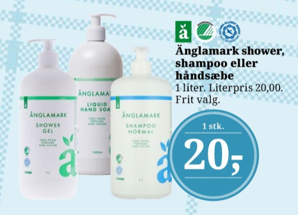 Änglamark, Flydende sæbe