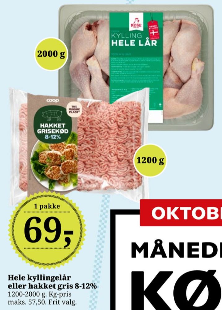 Coop, Hakket grisekød 8-12%