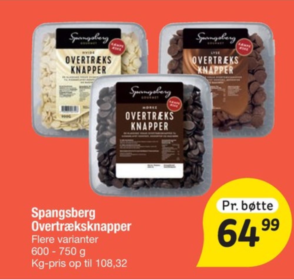 Spangsberg, Overtræksknapper Mørk