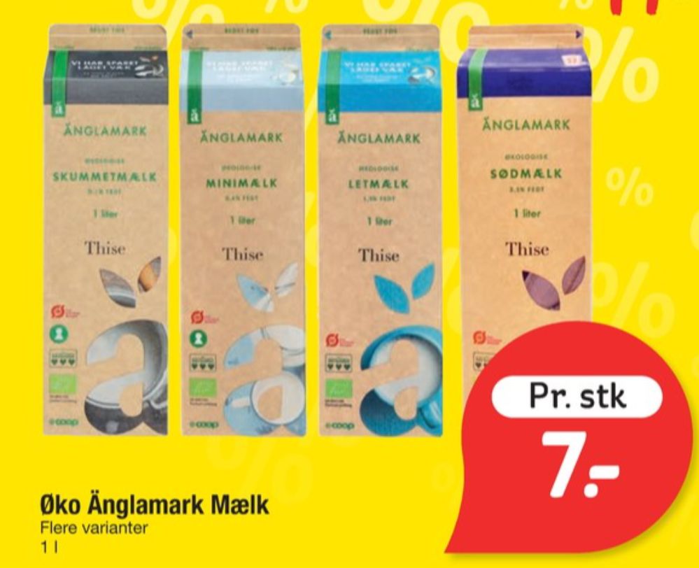 Änglamark Thise, Minimælk