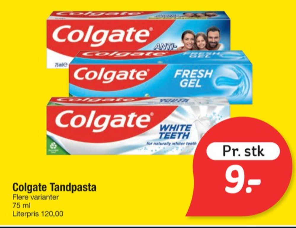 Colgate, Tandpasta