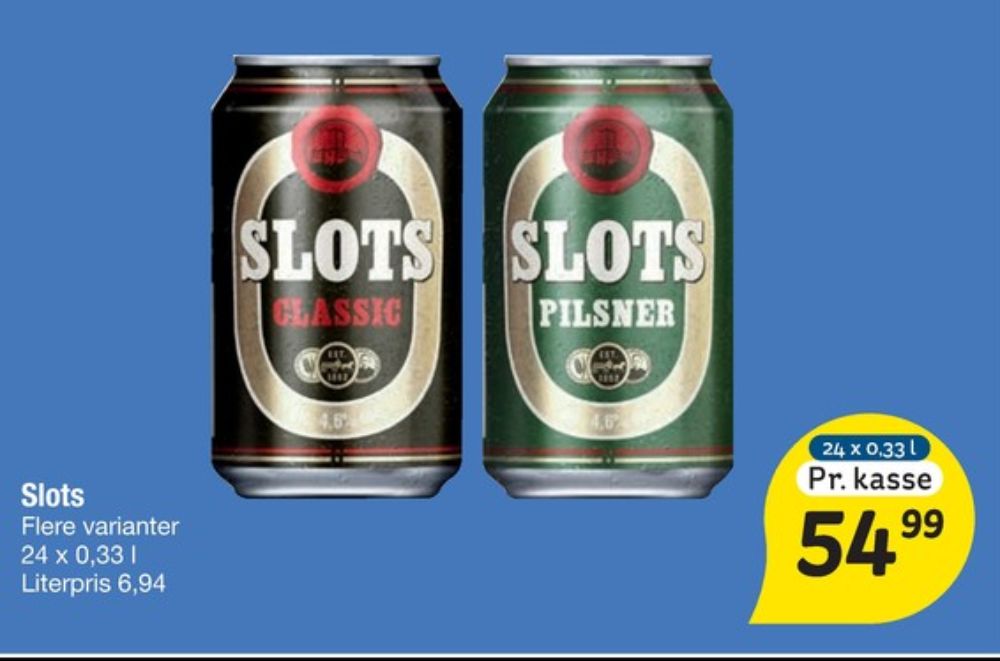 Slots Classic, Øl 24 pk.