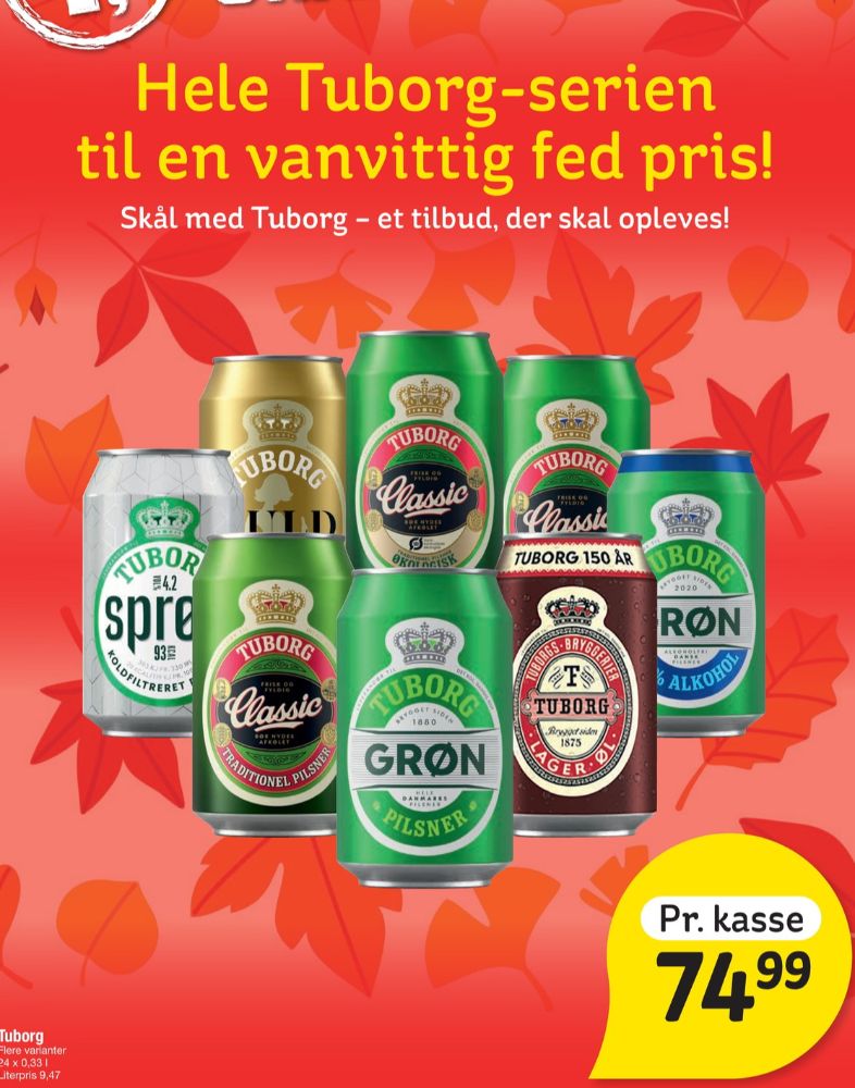 Tuborg Classic, Øl 24 pk.