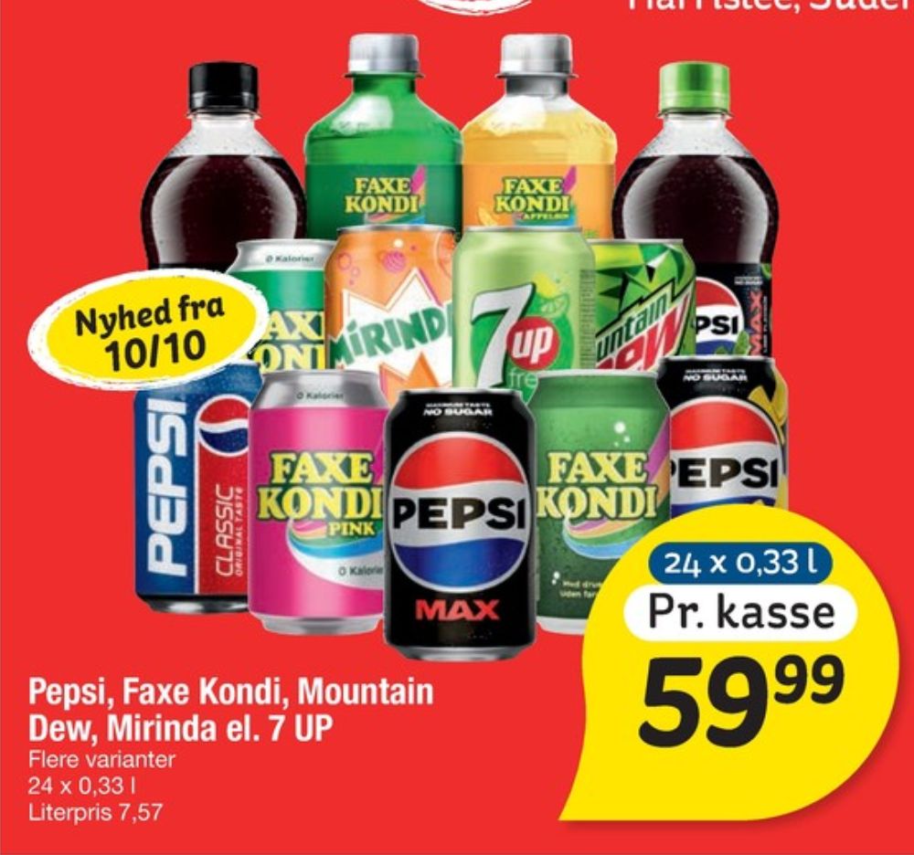 Pepsi Max Lemon, Cola 24 pk.