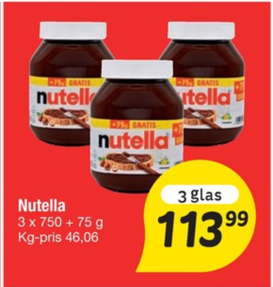 Nutella, Smørepålæg
