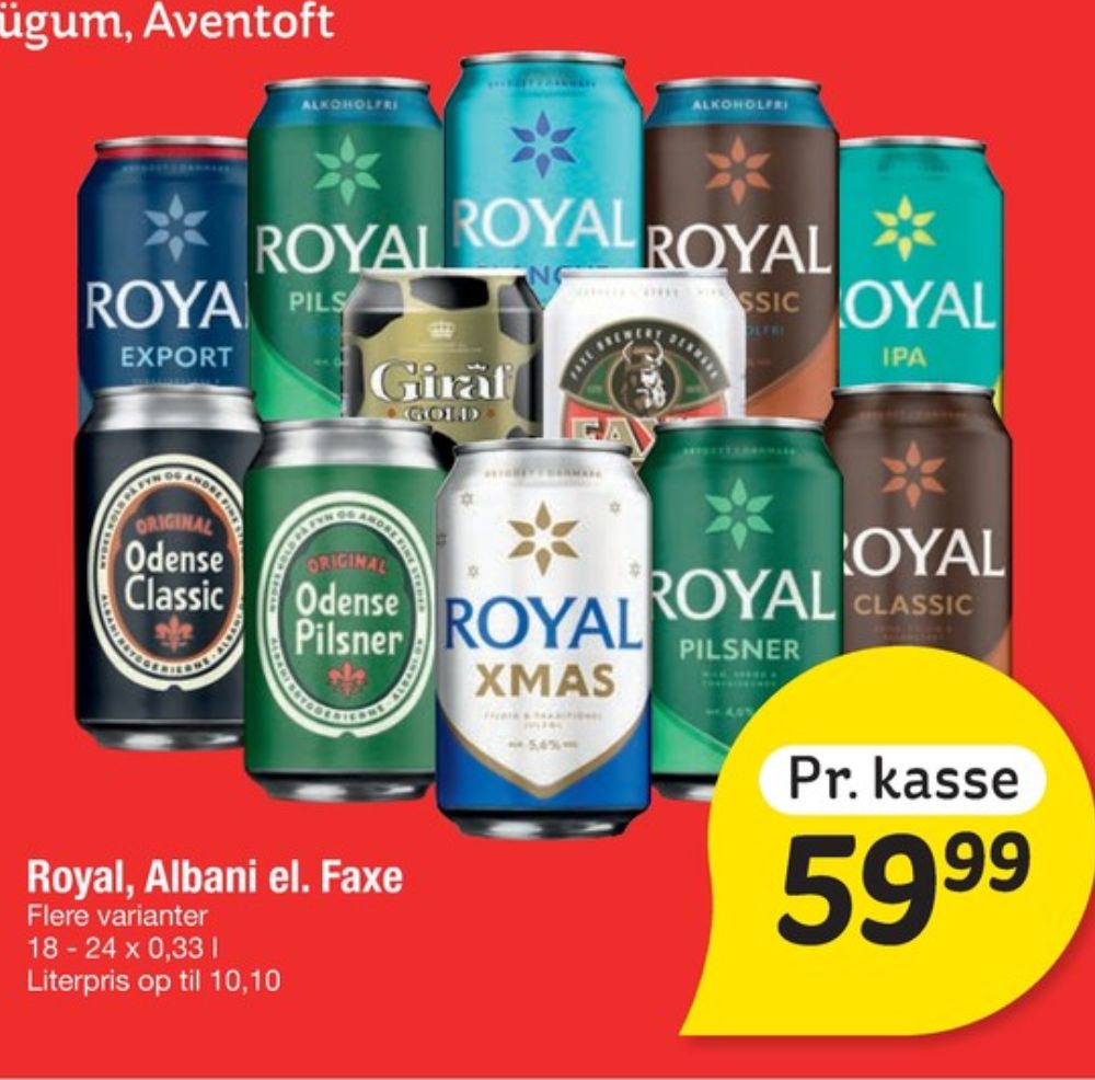 Royal Export, Øl 18 pk.