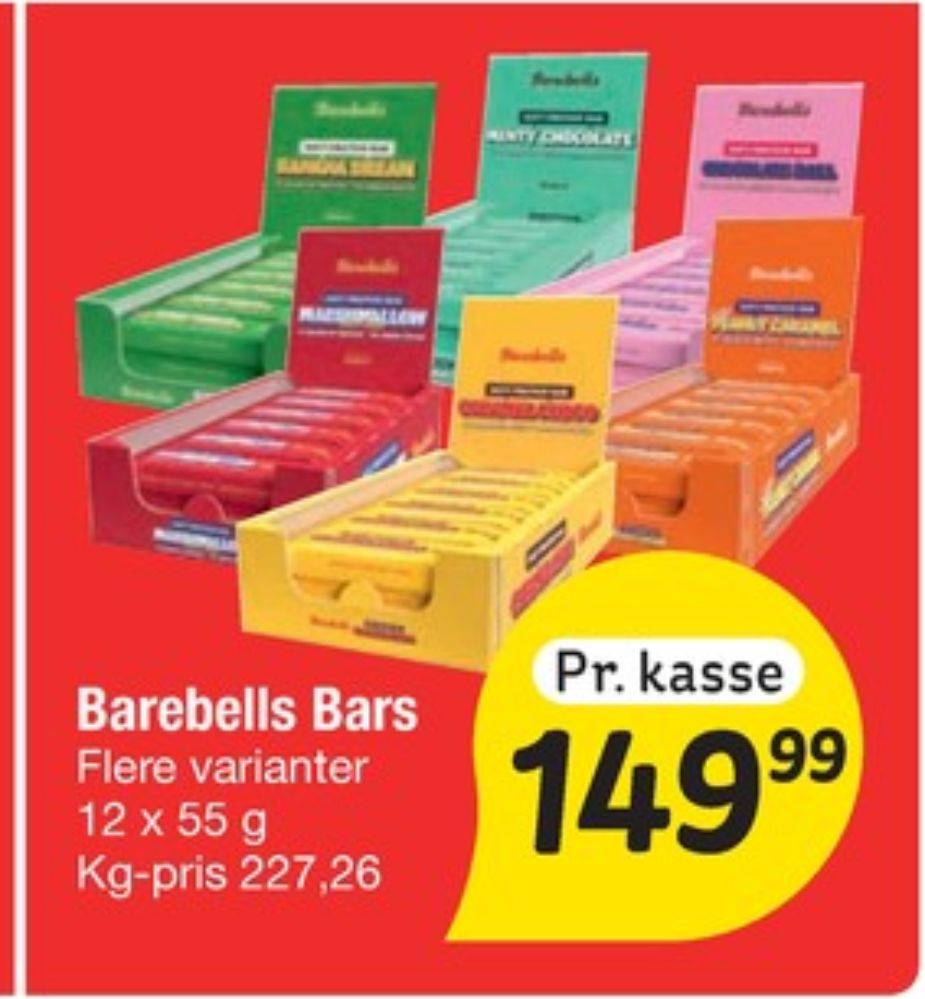 Barebells, Energibar