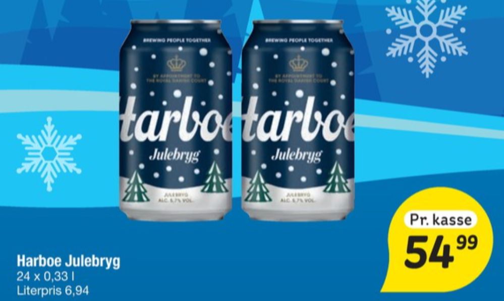 Harboe Julebryg, Øl