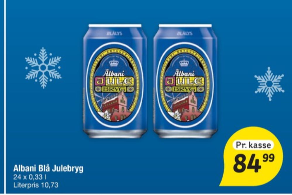 Albani Blålys Julebryg, Øl