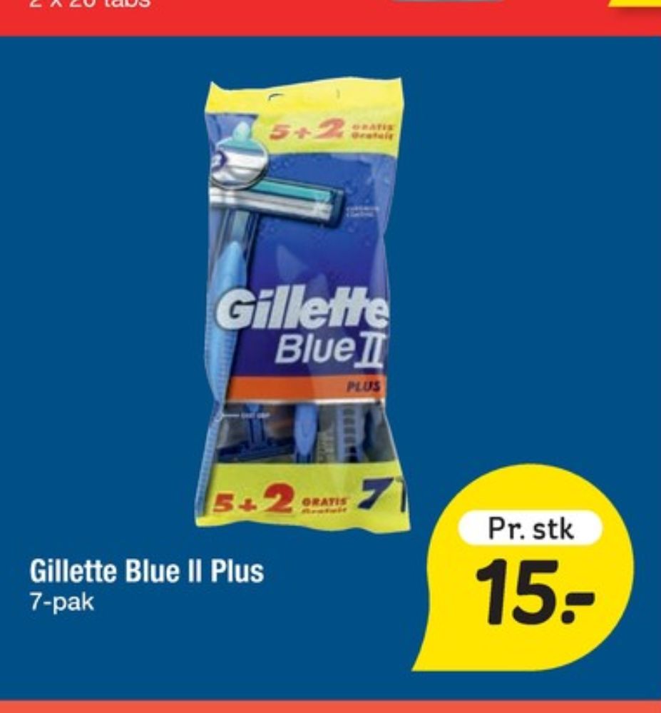 Gillette Blue ll, Engangsskraber