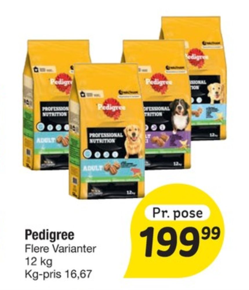 Pedigree, Hundefoder