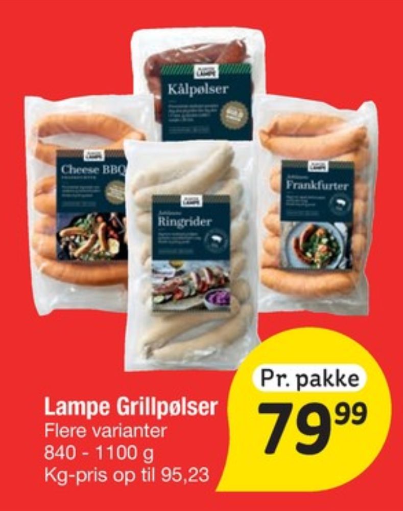 Slagter Lampe, Grillpølser