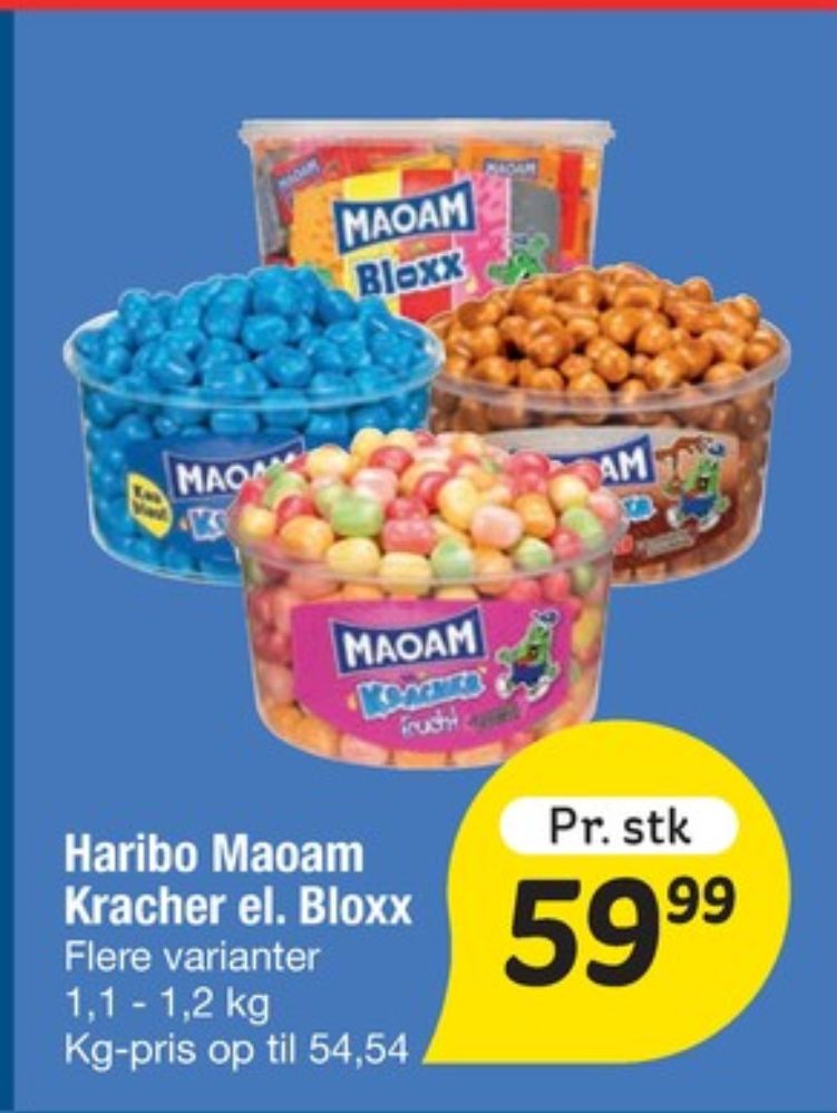 Maoam Bloxx, Karameller