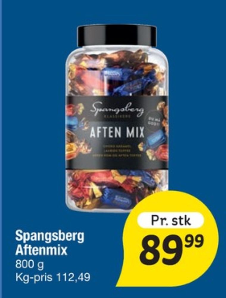 Spangsberg Aften Mix, Dessertchokolade