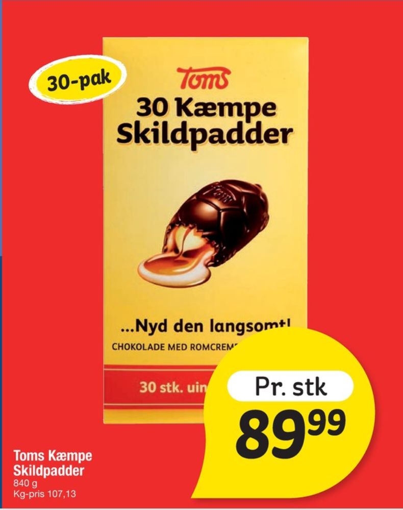 Toms Kæmpe Skildpadder, Chokoladeskildpadder