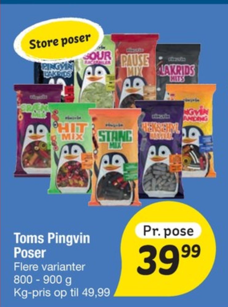 Toms Pingvin HitMix, Slikposer