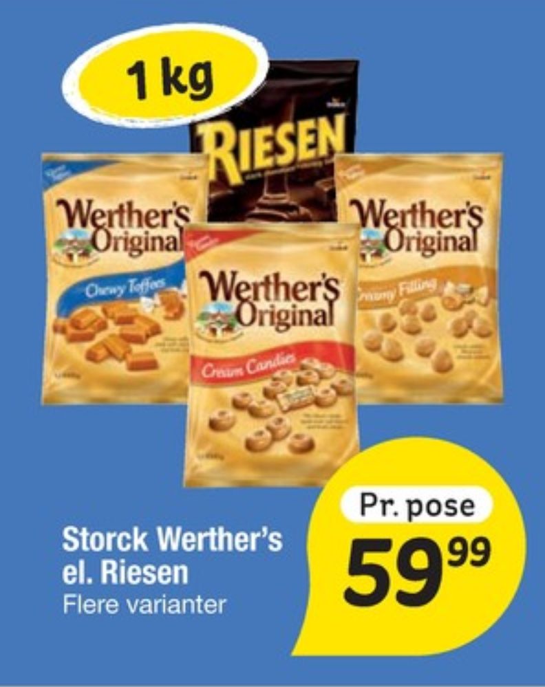 Werthers Original, Karameller Chewy Toffees