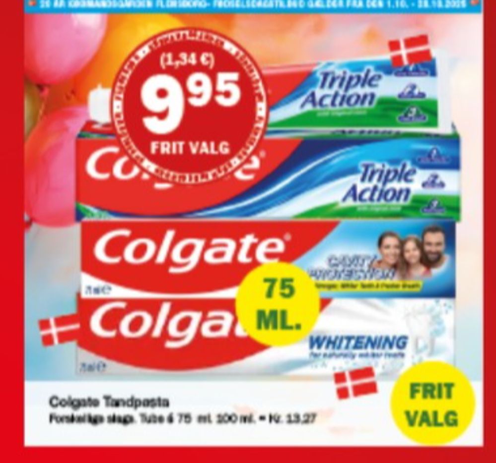 Colgate, Tandpasta