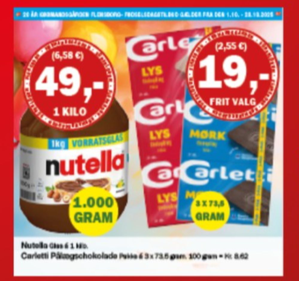 Nutella, Smørepålæg