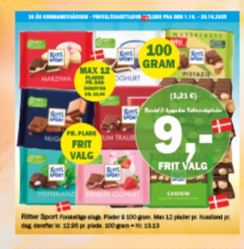 Ritter Sport, Chokoladeplade Joghurt