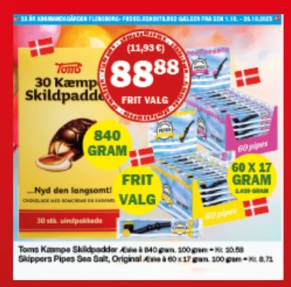 Toms Kæmpe Skildpadder, Chokoladeskildpadder