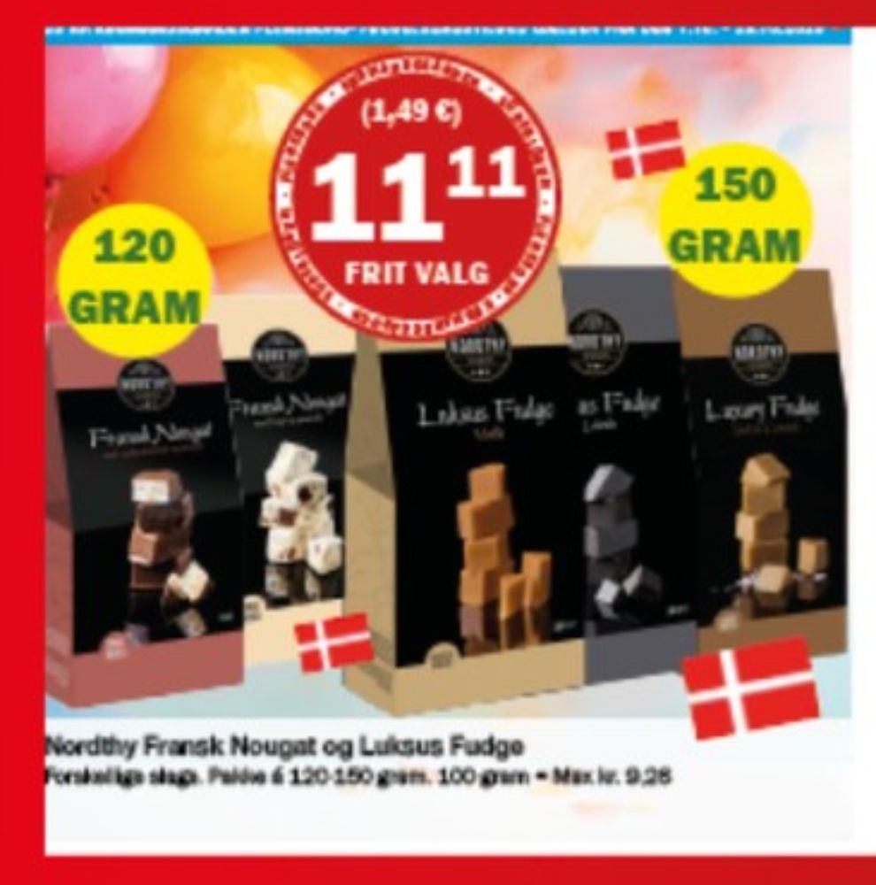 Nordthy, Fransk Nougat Mælkechokolade & Peanuts