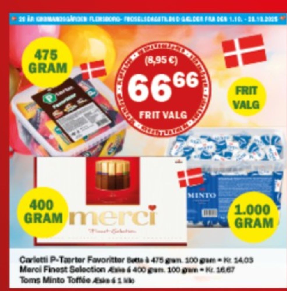 Carletti, P-tærter Favoritter