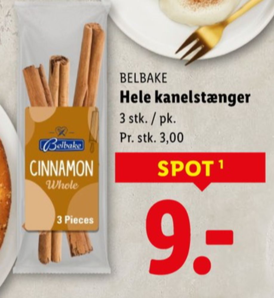 Belbake, Kanel