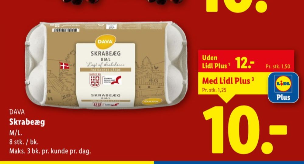 DAVA Foods, Skrabeæg M/L