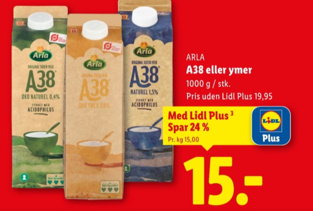 Arla, A-38 Naturel 1,5%