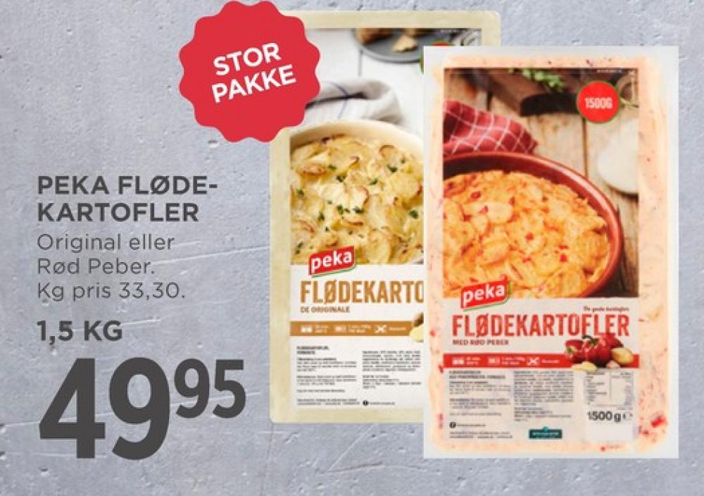 Peka, Flødekartofler med peberfrugt
