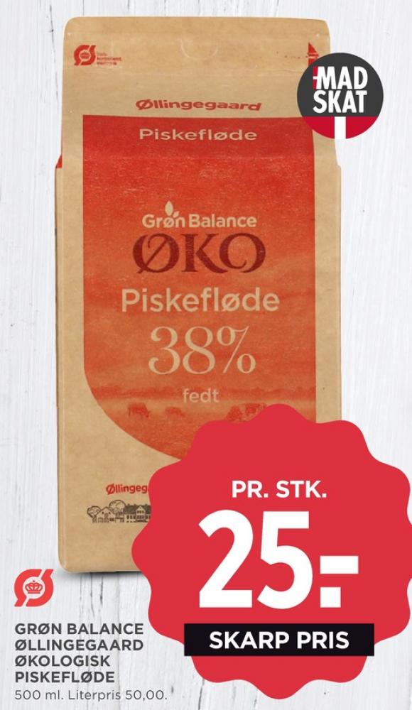 Grøn Balance Øllingegaard, Piskefløde 38%